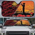 ANZAC Lest We Forget Auto Sun Shade Australian Army Poppy Tribute