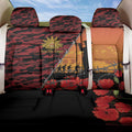 ANZAC Lest We Forget Back Car Seat Cover Australian Army Poppy Tribute
