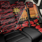 ANZAC Lest We Forget Back Car Seat Cover Australian Army Poppy Tribute
