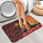 ANZAC Lest We Forget Bathroom Set Australian Army Poppy Tribute