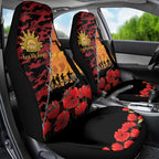 ANZAC Lest We Forget Car Seat Cover Australian Army Poppy Tribute
