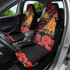 ANZAC Lest We Forget Car Seat Cover Australian Army Poppy Tribute