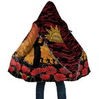 ANZAC Lest We Forget Cloak Australian Army Poppy Tribute