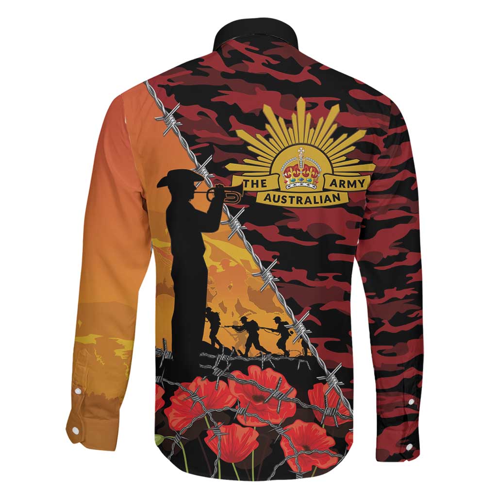 ANZAC Lest We Forget Family Matching Tank Maxi Dress and Hawaiian Shirt Australian Army Poppy Tribute