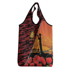 ANZAC Lest We Forget Grocery Bag Australian Army Poppy Tribute