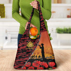 ANZAC Lest We Forget Grocery Bag Australian Army Poppy Tribute