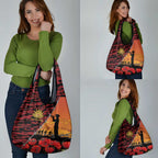 ANZAC Lest We Forget Grocery Bag Australian Army Poppy Tribute