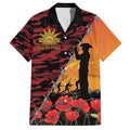 ANZAC Lest We Forget Hawaiian Shirt Australian Army Poppy Tribute