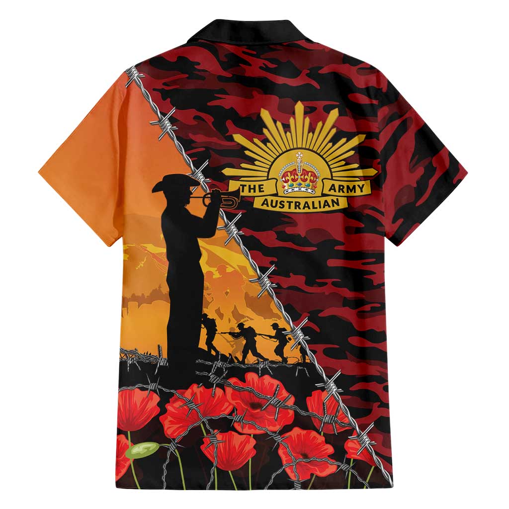 ANZAC Lest We Forget Hawaiian Shirt Australian Army Poppy Tribute
