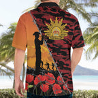 ANZAC Lest We Forget Hawaiian Shirt Australian Army Poppy Tribute