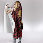 ANZAC Lest We Forget Hooded Blanket Australian Army Poppy Tribute