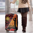ANZAC Lest We Forget Luggage Cover Australian Army Poppy Tribute