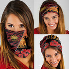 ANZAC Lest We Forget Neck Gaiter Australian Army Poppy Tribute