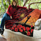 ANZAC Lest We Forget Quilt Australian Army Poppy Tribute