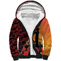 ANZAC Lest We Forget Sherpa Hoodie Australian Army Poppy Tribute
