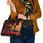 ANZAC Lest We Forget Shoulder Handbag Australian Army Poppy Tribute