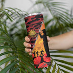ANZAC Lest We Forget Skinny Tumbler Australian Army Poppy Tribute