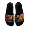 ANZAC Lest We Forget Slide Sandals Australian Army Poppy Tribute