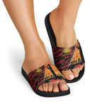 ANZAC Lest We Forget Slide Sandals Australian Army Poppy Tribute