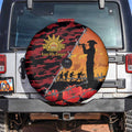 ANZAC Lest We Forget Spare Tire Cover Australian Army Poppy Tribute