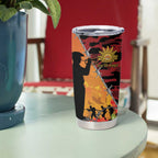 ANZAC Lest We Forget Tumbler Cup Australian Army Poppy Tribute