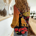 ANZAC Lest We Forget Women Casual Shirt Australian Army Poppy Tribute