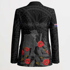 Personalised New Zealand ANZAC Day Blazer Lest We Forget Soldier Memorial