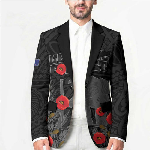 Personalised New Zealand ANZAC Day Blazer Lest We Forget Soldier Memorial
