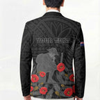 Personalised New Zealand ANZAC Day Blazer Lest We Forget Soldier Memorial