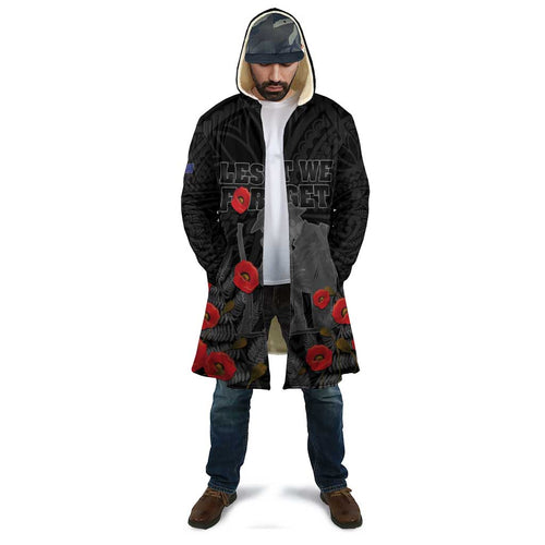 Personalised New Zealand ANZAC Day Cloak Lest We Forget Soldier Memorial