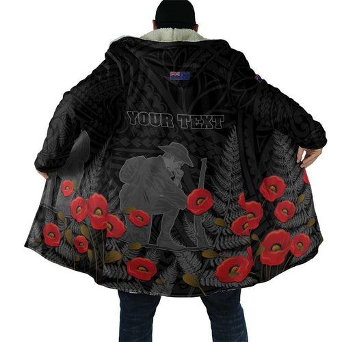 Personalised New Zealand ANZAC Day Cloak Lest We Forget Soldier Memorial