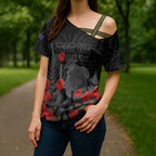 Personalised New Zealand ANZAC Day Cross Shoulder Shirt Lest We Forget Soldier Memorial