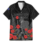 Personalised New Zealand ANZAC Day Hawaiian Shirt Lest We Forget Soldier Memorial