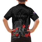 Personalised New Zealand ANZAC Day Hawaiian Shirt Lest We Forget Soldier Memorial
