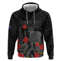 Personalised New Zealand ANZAC Day Hoodie Lest We Forget Soldier Memorial