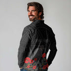 Personalised New Zealand ANZAC Day Long Sleeve Polo Shirt Lest We Forget Soldier Memorial