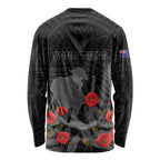 Personalised New Zealand ANZAC Day Long Sleeve Shirt Lest We Forget Soldier Memorial
