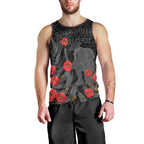 Personalised New Zealand ANZAC Day Men Tank Top Lest We Forget Soldier Memorial