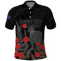 Personalised New Zealand ANZAC Day Polo Shirt Lest We Forget Soldier Memorial