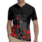 Personalised New Zealand ANZAC Day Rugby Jersey Lest We Forget Soldier Memorial