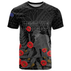 Personalised New Zealand ANZAC Day T Shirt Lest We Forget Soldier Memorial