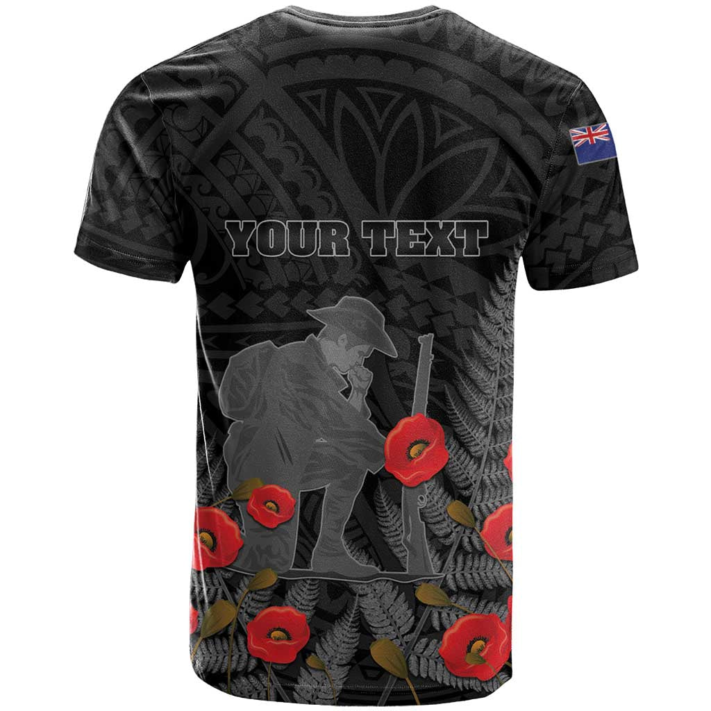 Personalised New Zealand ANZAC Day T Shirt Lest We Forget Soldier Memorial