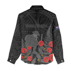 Personalised New Zealand ANZAC Day Women Casual Shirt Lest We Forget Soldier Memorial