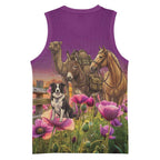 ANZAC Day Basketball Jersey Lest We Forget The Animals Of War