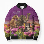ANZAC Day Bomber Puffer Jacket Lest We Forget The Animals Of War