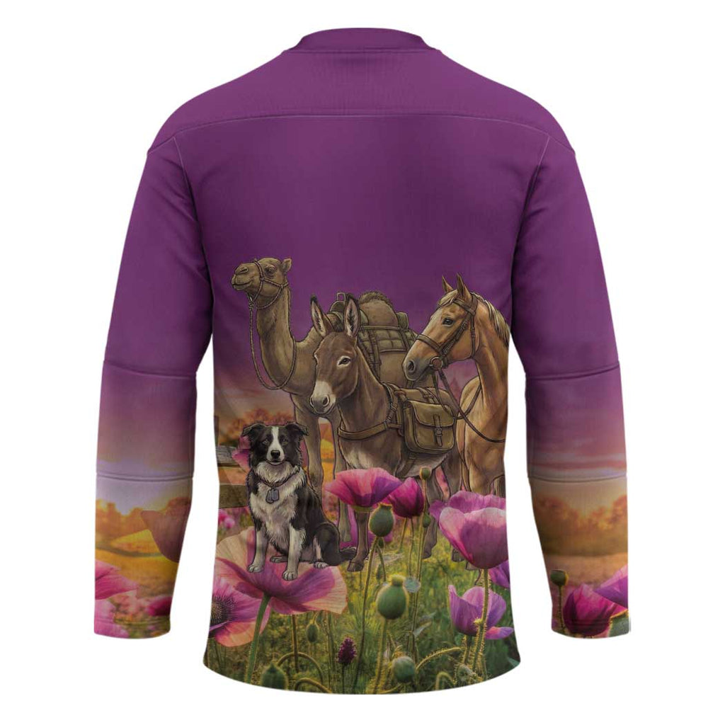 ANZAC Day Hockey Jersey Lest We Forget The Animals Of War
