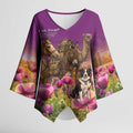 ANZAC Day Kimono Sleeve Blouse Lest We Forget The Animals Of War
