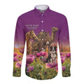 ANZAC Day Long Sleeve Button Shirt Lest We Forget The Animals Of War
