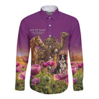 ANZAC Day Long Sleeve Button Shirt Lest We Forget The Animals Of War