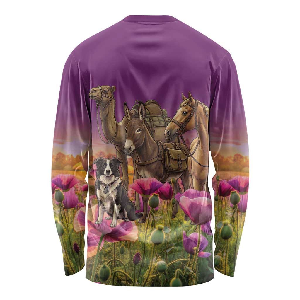ANZAC Day Long Sleeve Shirt Lest We Forget The Animals Of War